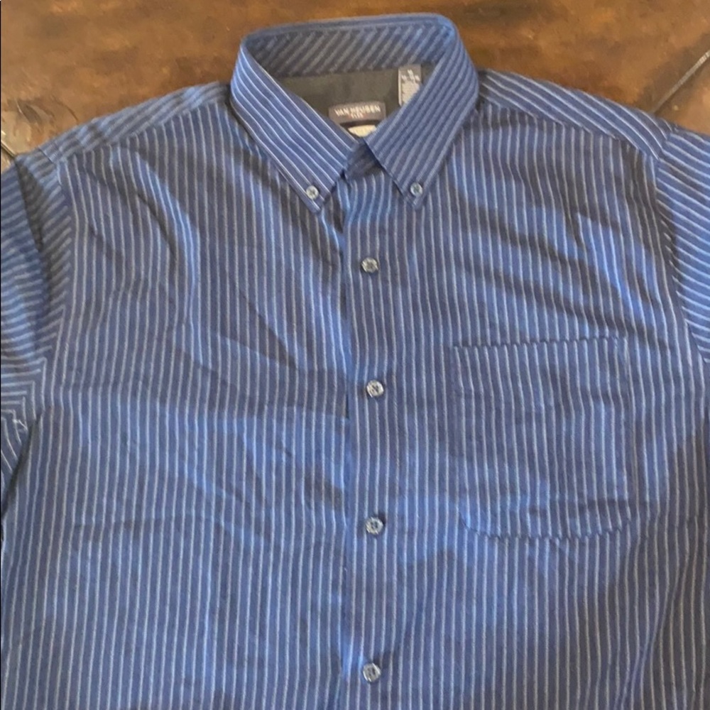 Van Heusen Classic Fir Striped Button Up